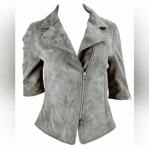 Worn Once sz 12 Susan Bender suede moto jacket